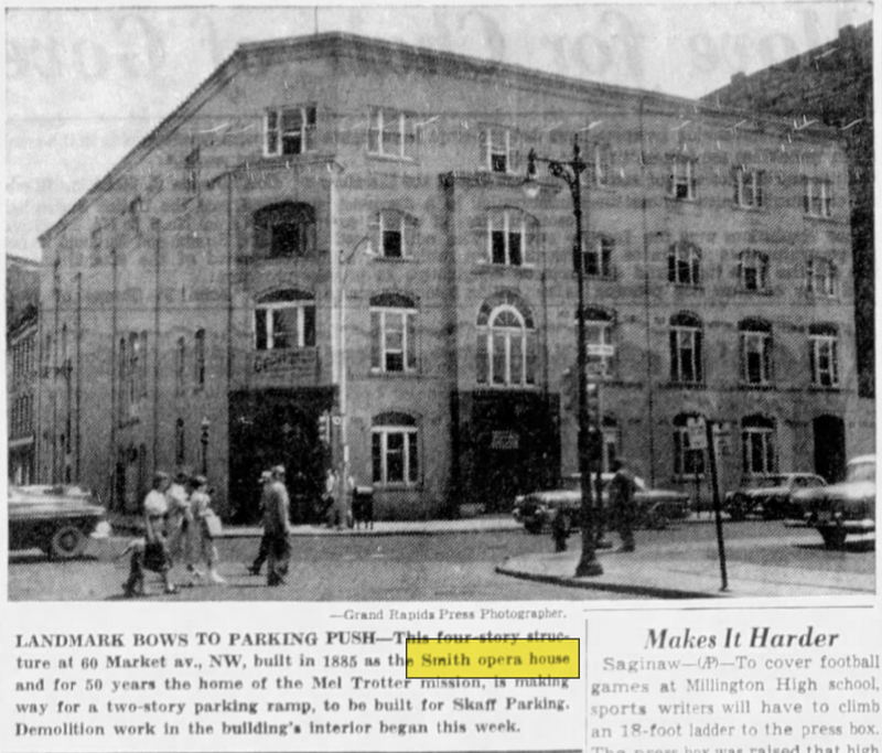 Smiths Opera House - Jun 28 1956 Article (newer photo)